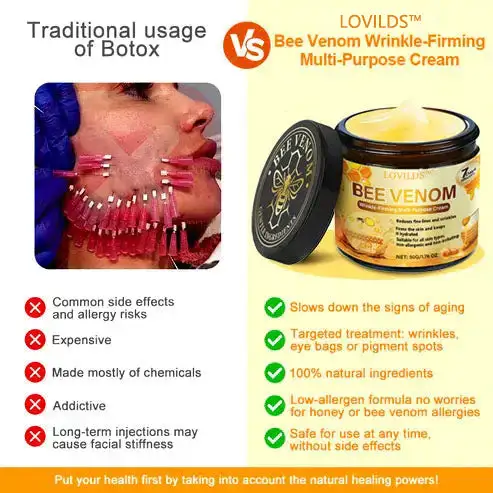 🎁LOVILDS® Bee Venom Multi-Action Face Cream, certified by American dermatologists (👩⚕️FDA recommended)💥