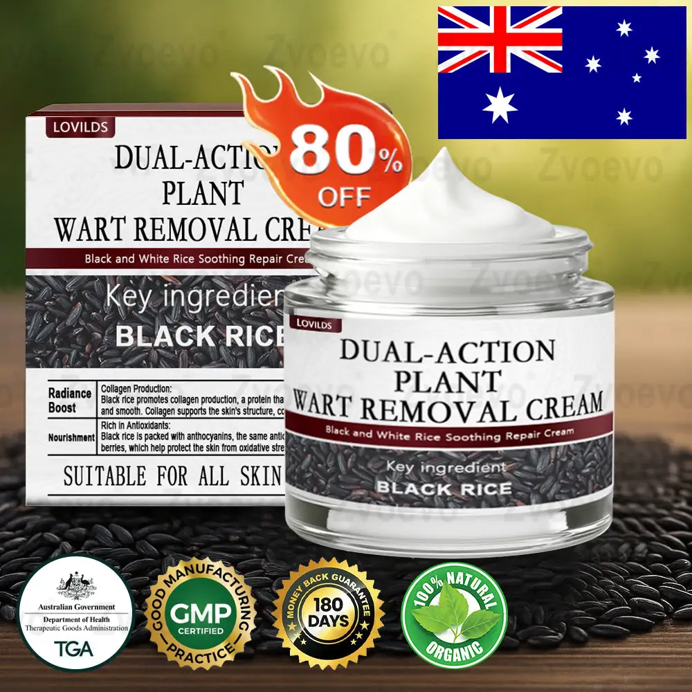 LOVILDS® Black Rice Skin Repair Essence Cream 👨⚕️ MHRA Certified (Removes warts and skin growths, improves keratin buildup and seborrheic dermatitis, follicular keratosis, skin cancer, and age spots)