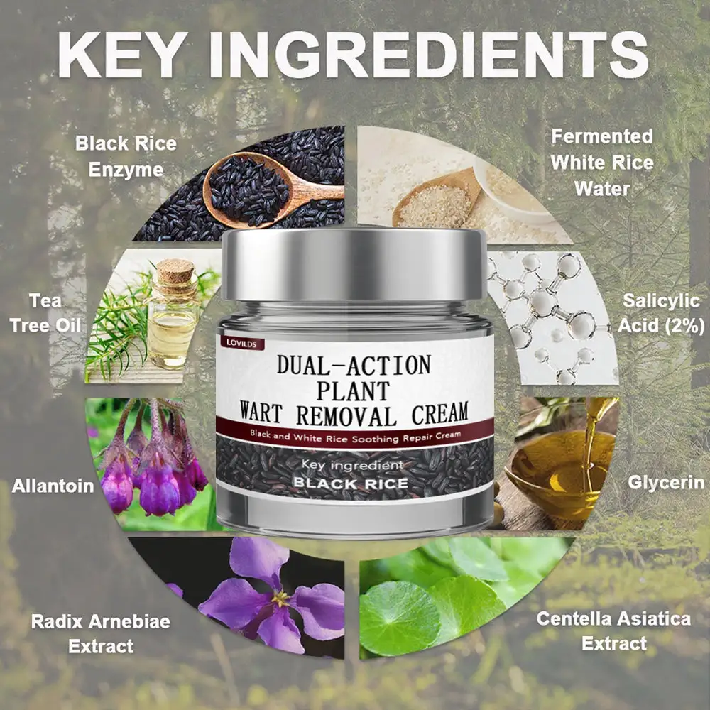 LOVILDS® Black Rice Skin Repair Essence Cream 👨⚕️ MHRA Certified (Removes warts and skin growths, improves keratin buildup and seborrheic dermatitis, follicular keratosis, skin cancer, and age spots)