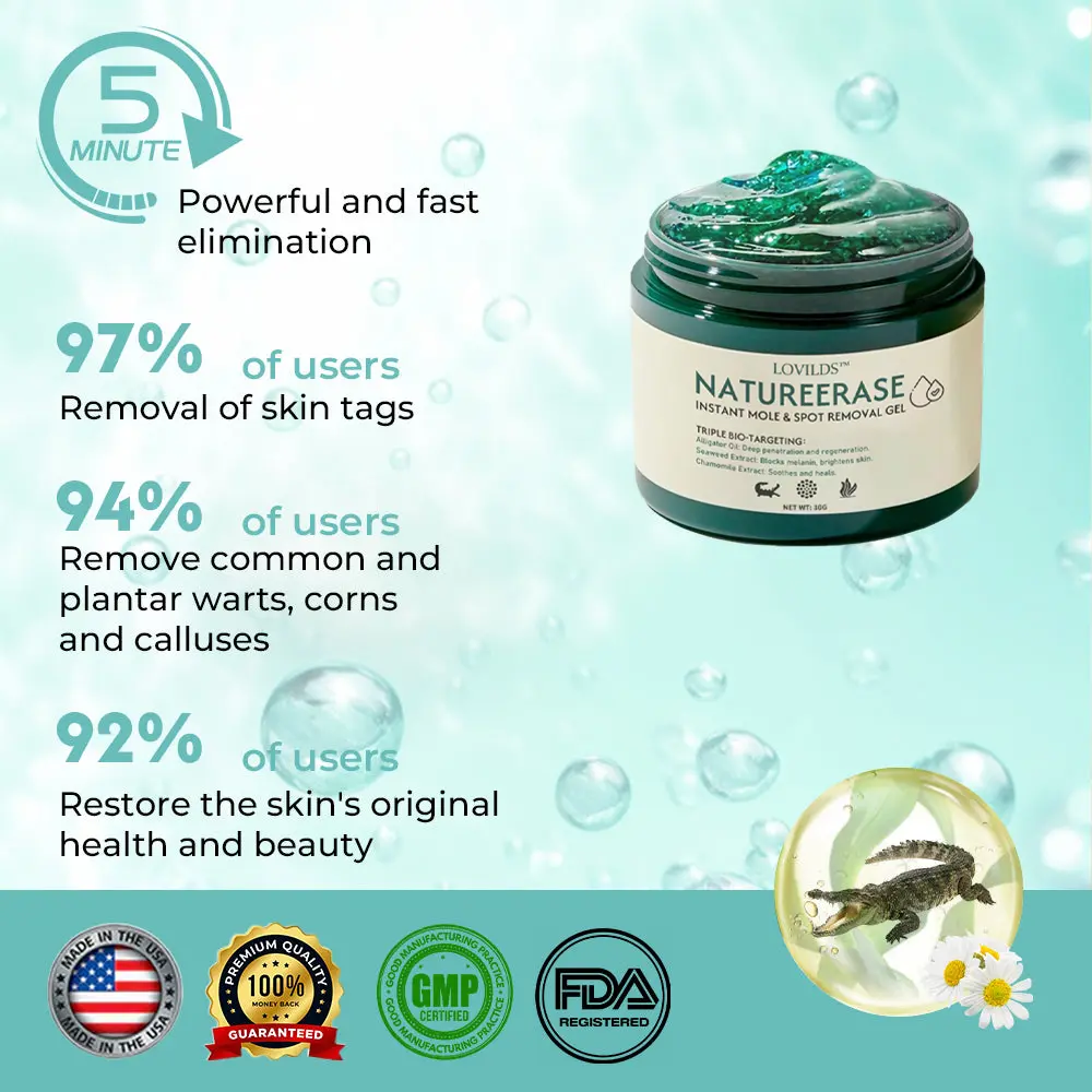 🔥(Official retail store) LOVILDS™ NatureErase Instant Mole & Spot Removal Gel