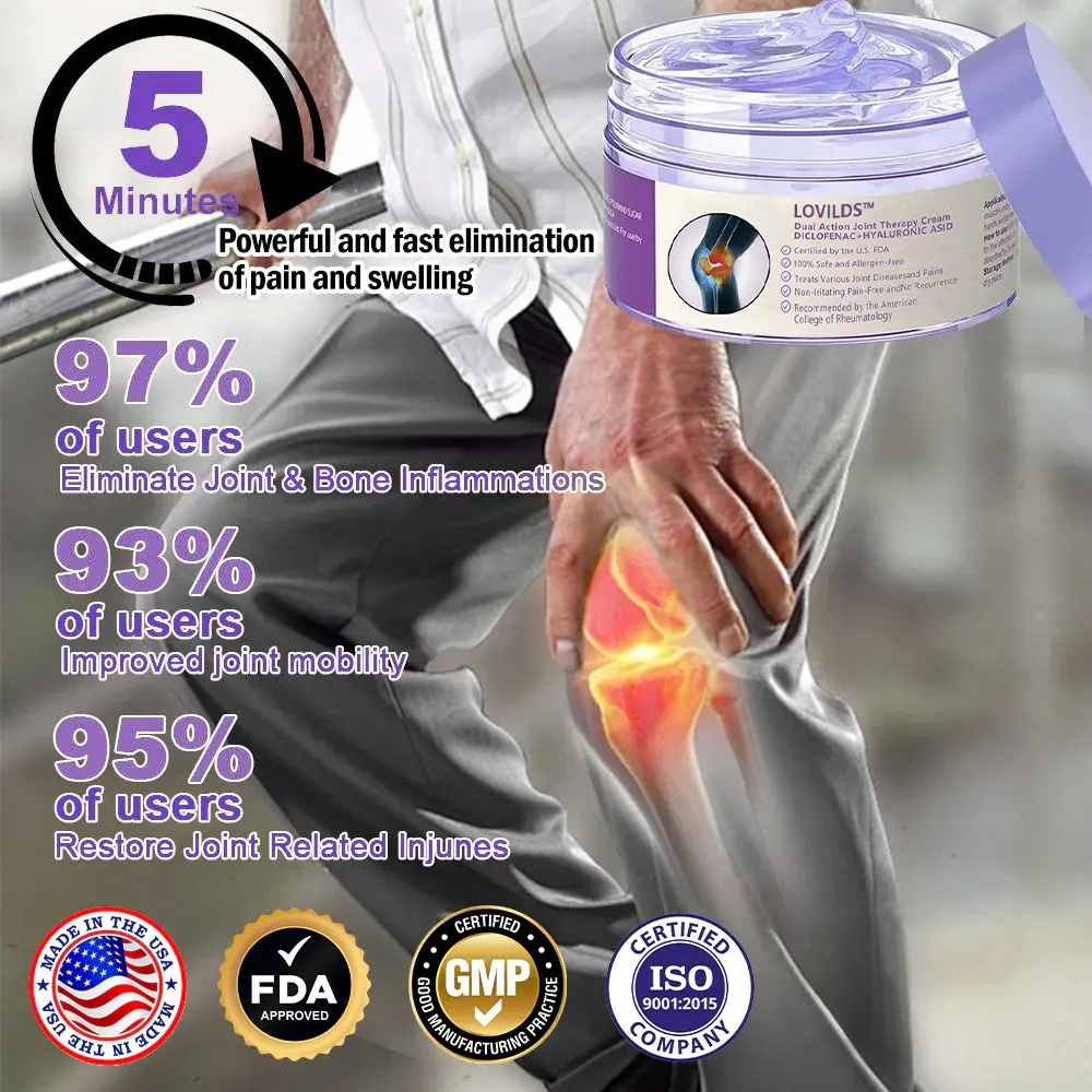 👩⚕️LOVILDS™ 7 Day Rapid Joint & Bone Therapy Cream USA Orthopedics (AAOS) Approved