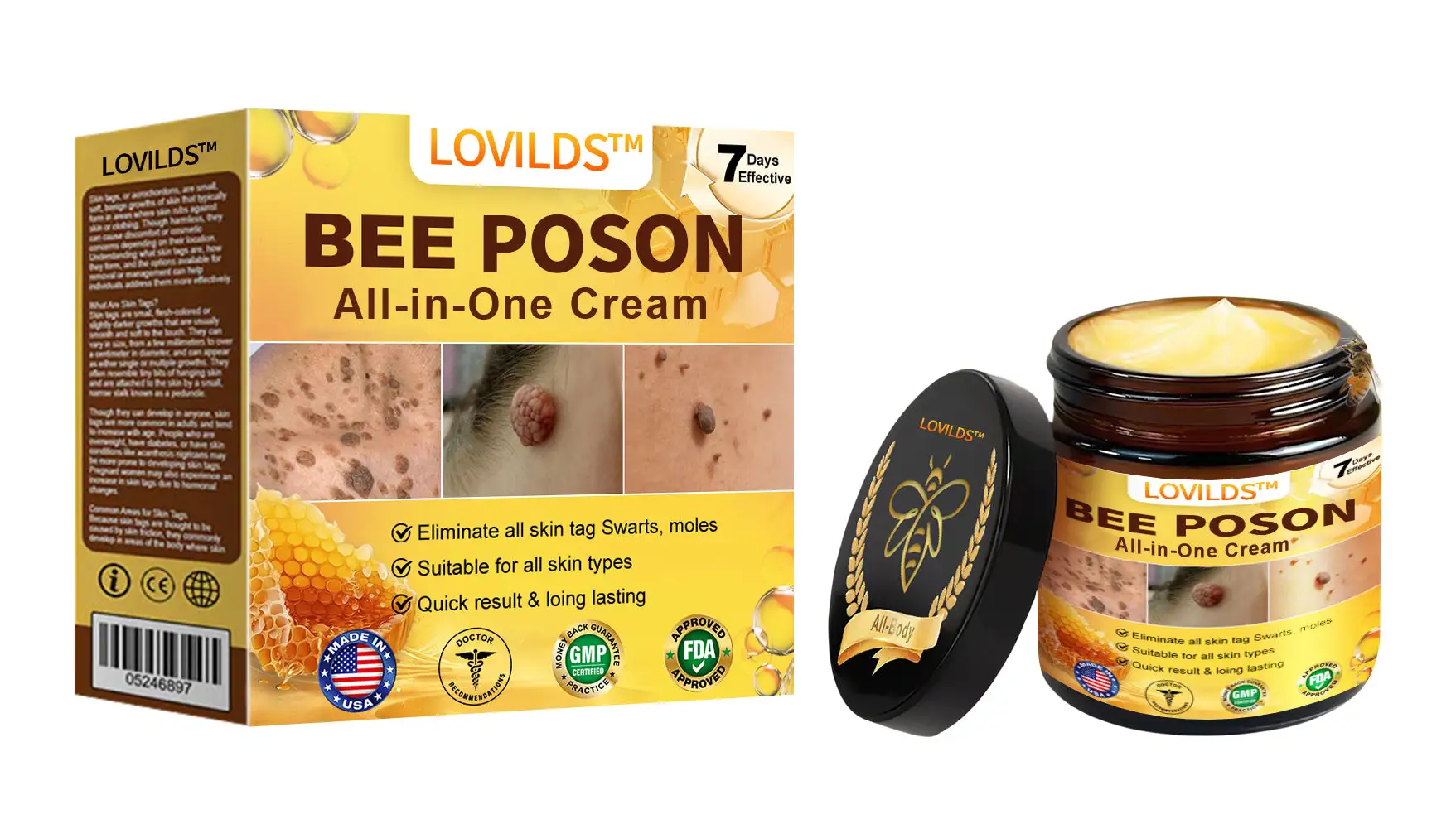 LOVILDS™ BEE POSON All-in-One Cream US Dermatologist Approved
