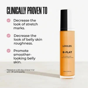 LOVILDS Cosmetics B-FLAT Belly Firming Cream | Stretch Mark, Tightening Belly Cream