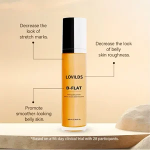 LOVILDS Cosmetics B-FLAT Belly Firming Cream | Stretch Mark, Tightening Belly Cream