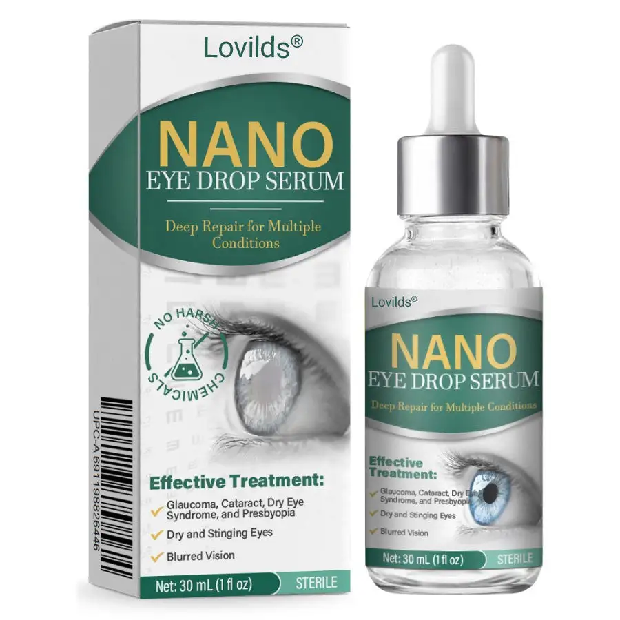 Lovilds® Nano Eye Drops Serum 👩⚕️ Royal College of Ophthalmologists Recommended (Suitable for presbyopia, dry eye syndrome, glaucoma, and cataracts)