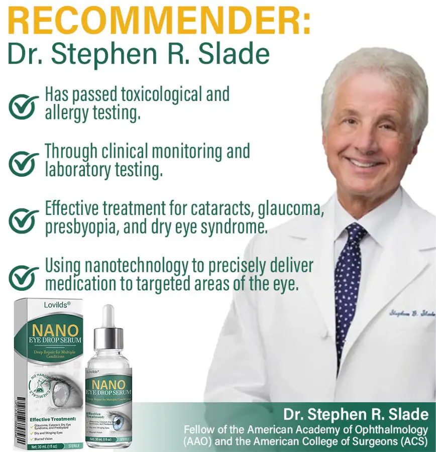 Lovilds® Nano Eye Drops Serum 👩⚕️ Royal College of Ophthalmologists Recommended (Suitable for presbyopia, dry eye syndrome, glaucoma, and cataracts)