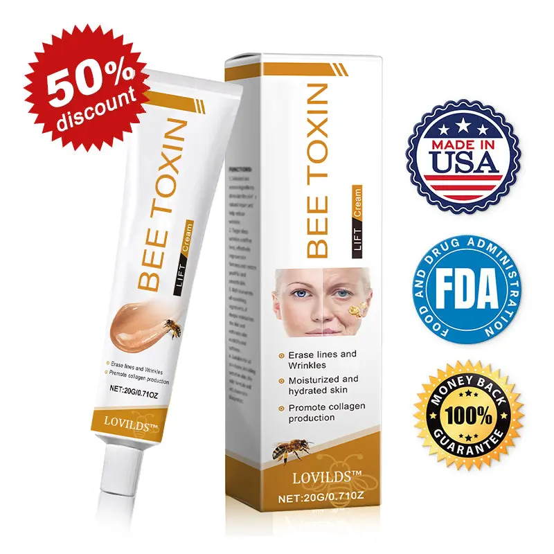 (Made and Shipped from USA) 🧑⚕️LOVILDS™ BEE TOXIN Wrinkle Removal Cream