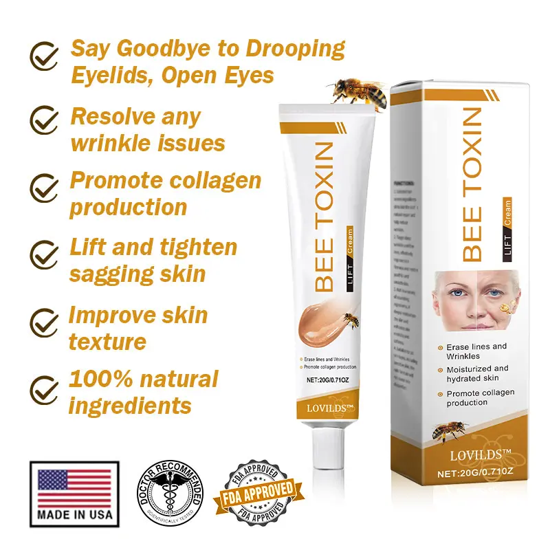 (Made and Shipped from USA) 🧑⚕️LOVILDS™ BEE TOXIN Wrinkle Removal Cream