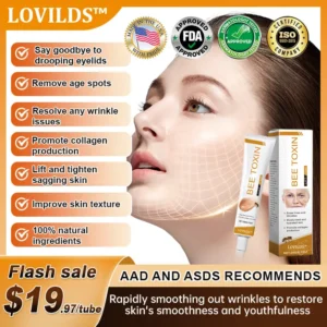 (Made and Shipped from USA) 🧑⚕️LOVILDS™ BEE TOXIN Wrinkle Removal Cream