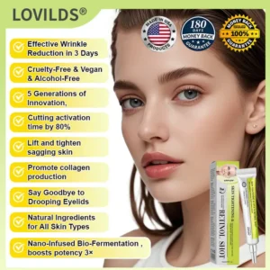 🧠👨⚕️Made and shipped from the USA 💫LOVILDS® Skin Tightening & Vita-A Retinol Retinol shot Anti-Wrinkle Firming Tightening cream - Last Day Promotion 70% OFF